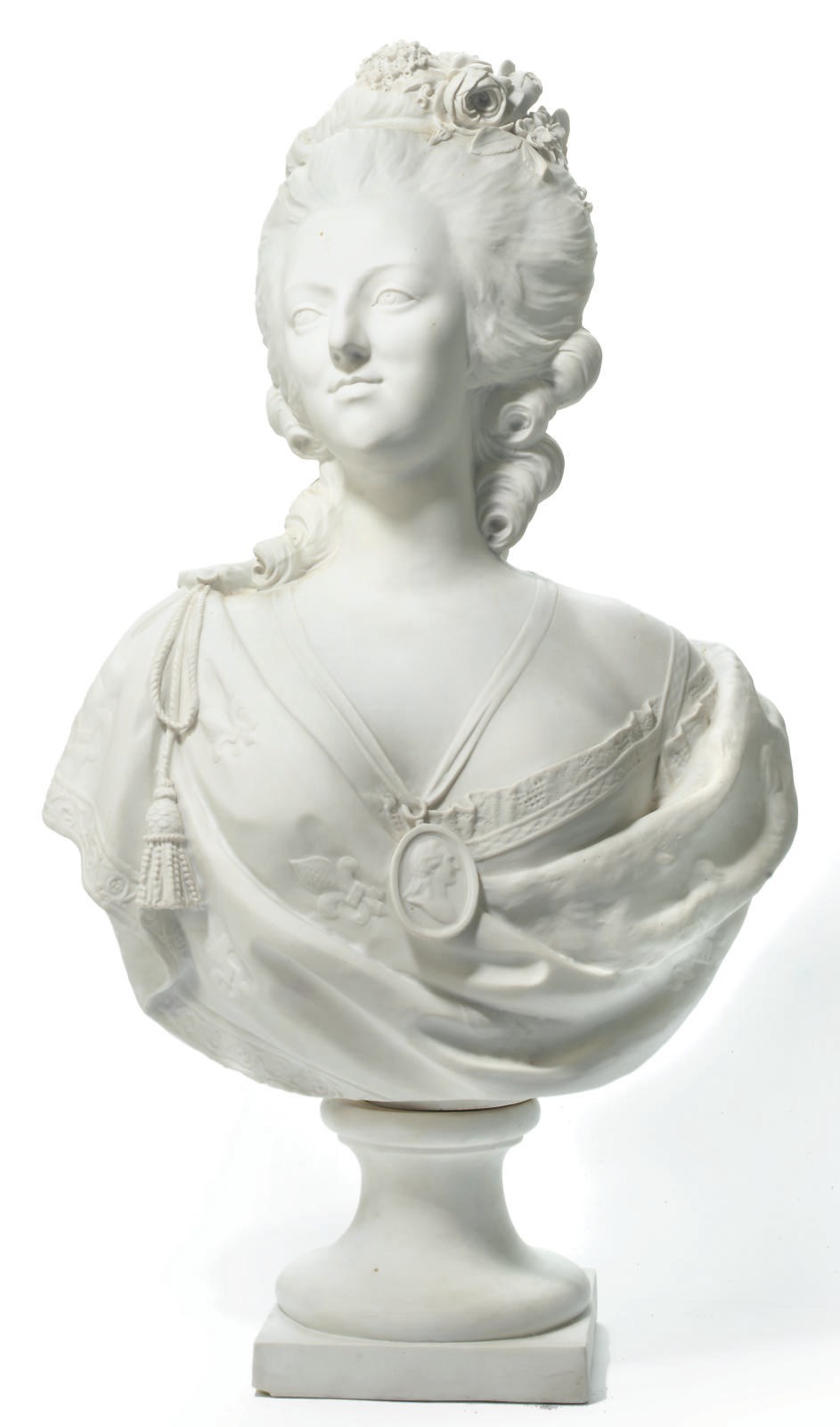 A PARIAN BUST OF MARIE-ANTOINETTE