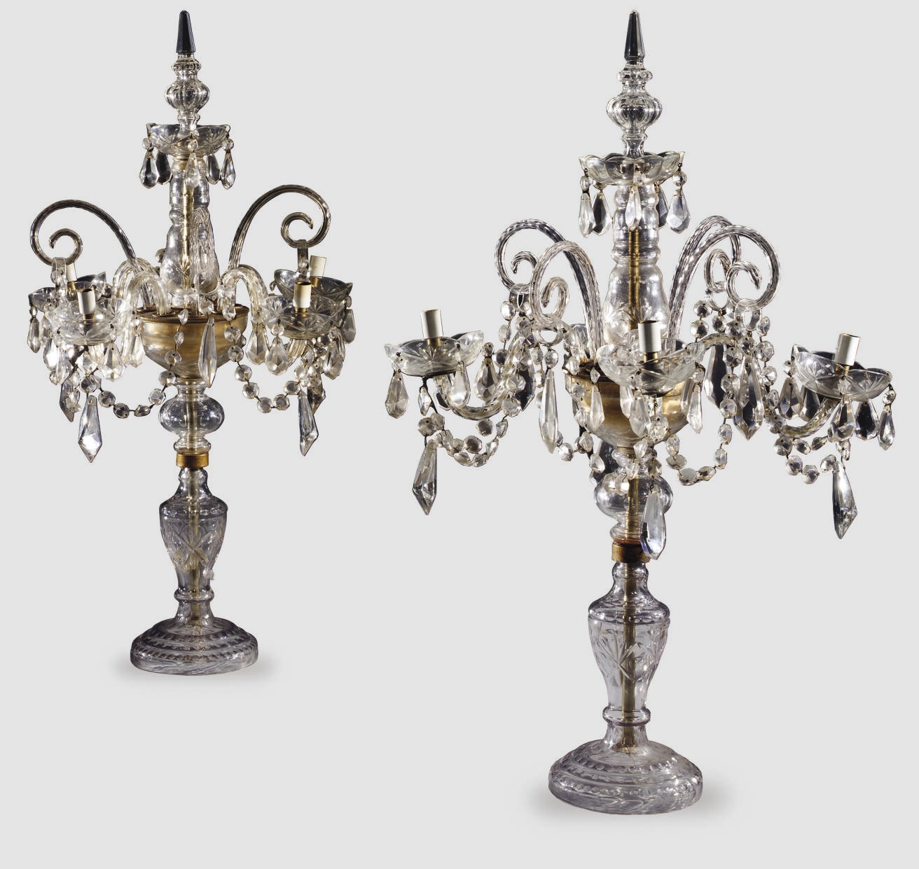 PAIRE DE GIRANDOLES DE STYLE NAPOLEON III