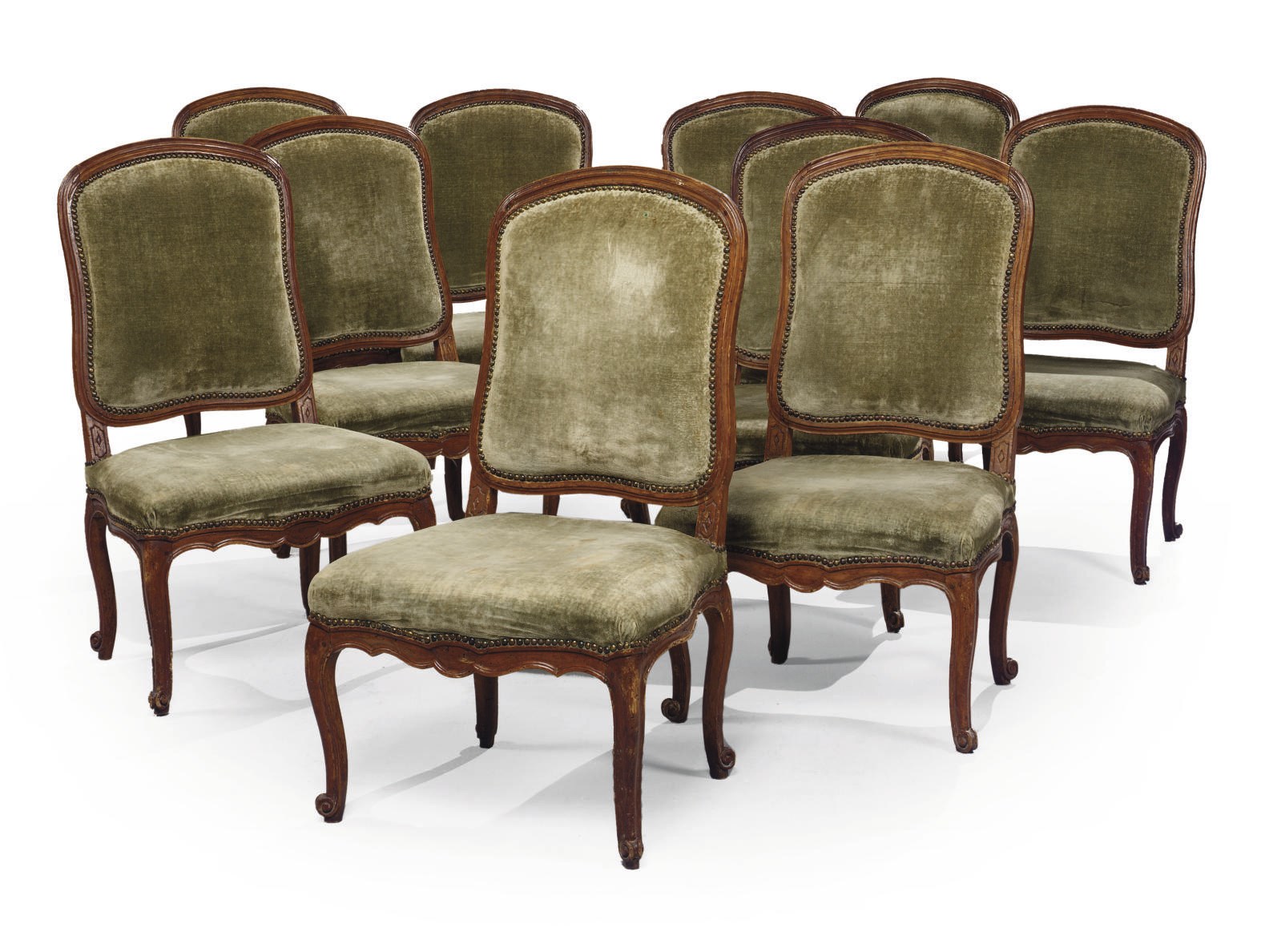 SUITE DE DIX CHAISES A LA REINE D'EPOQUE LOUIS XV
