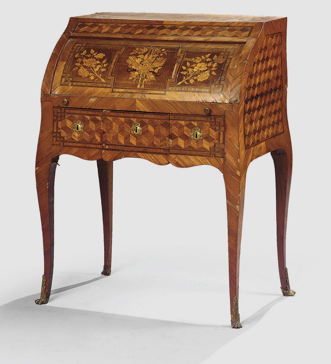 BUREAU A CYLINDRE D'EPOQUE TRANSITION
