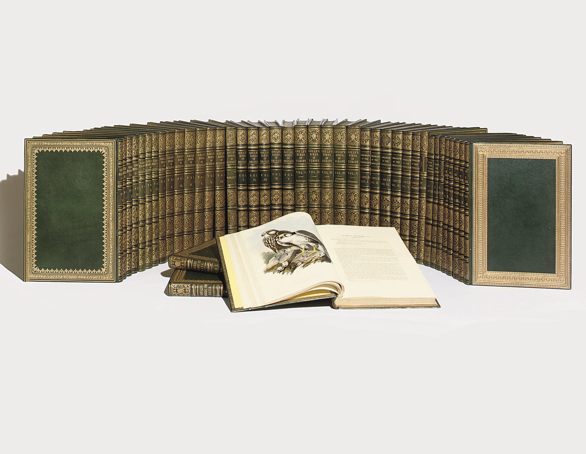 GOULD, John (1804-1881). A complete set of the celebrated folio bird books formed by Gould's close acquaintance, George Savile Foljambe (1800-1869).