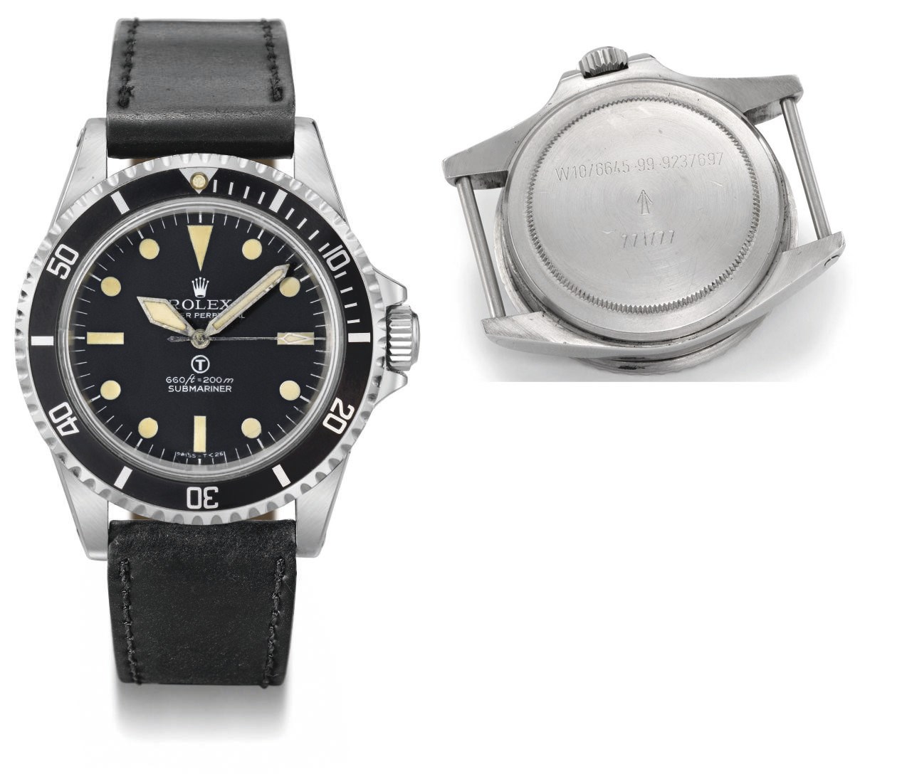 Rolex. A rare stainless steel self-winding water-resistant wristwatch with sweep centre seconds and hack feature, made for the British Royal Navy