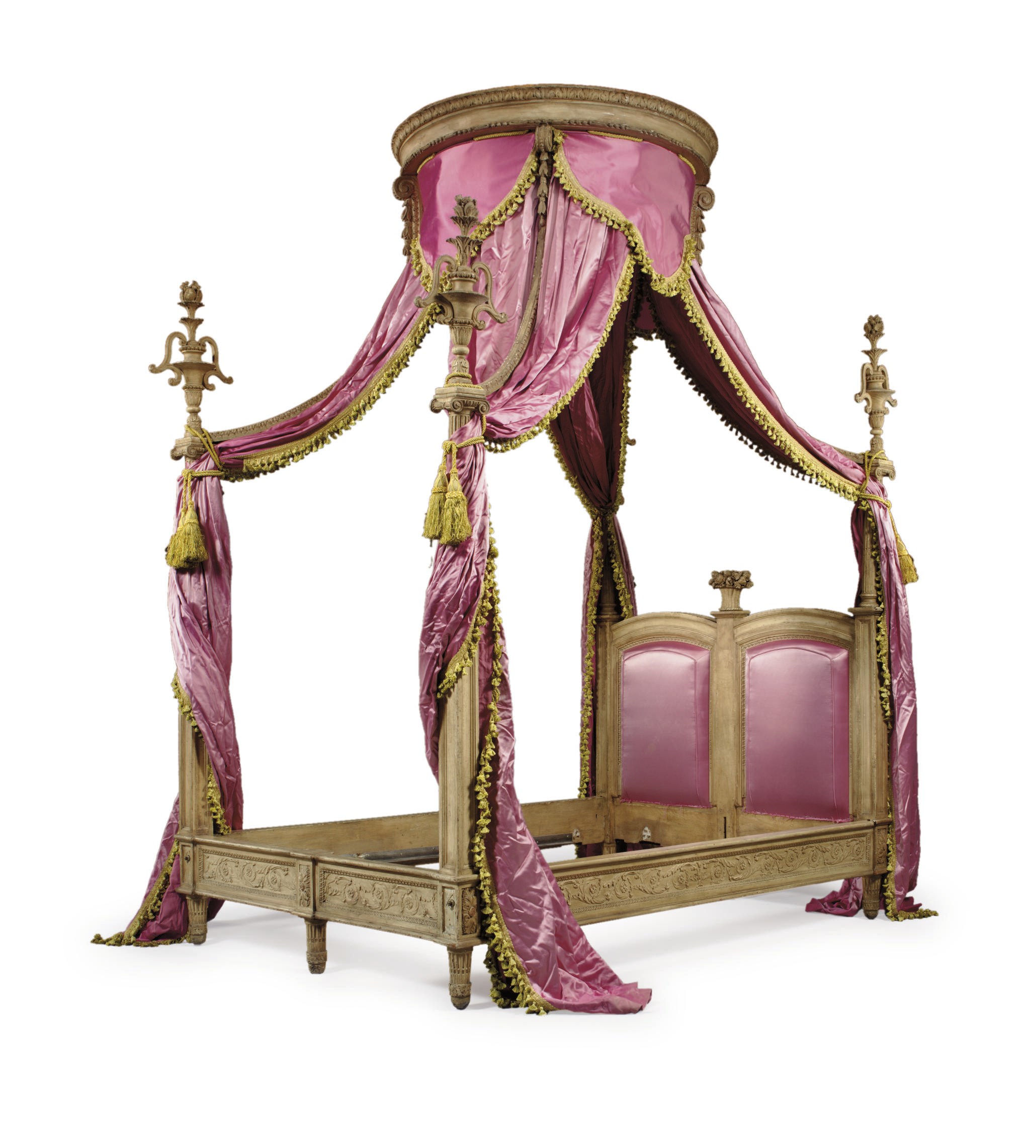 A LOUIS XVI CREAM-PAINTED LIT A POLONAISE