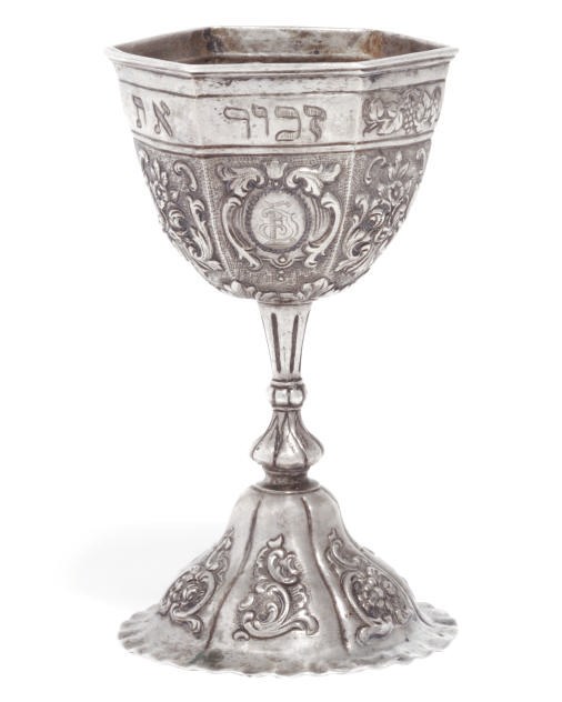 JUDAICA: AN AUSTRIAN SILVER KIDDUSH CUP