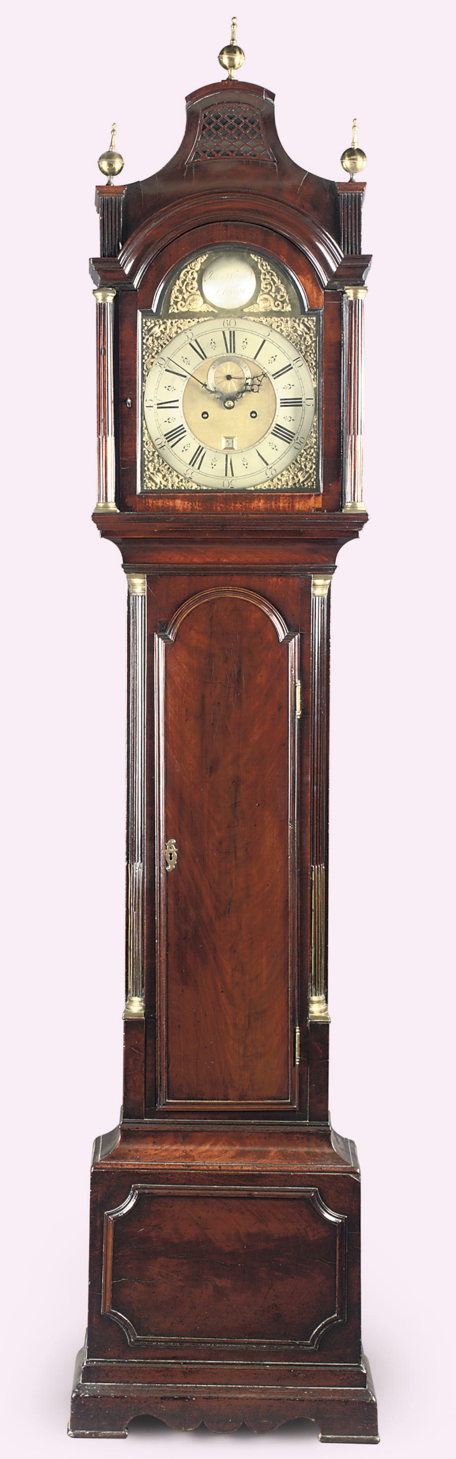 A George III mahogany striking eight day longcase clock