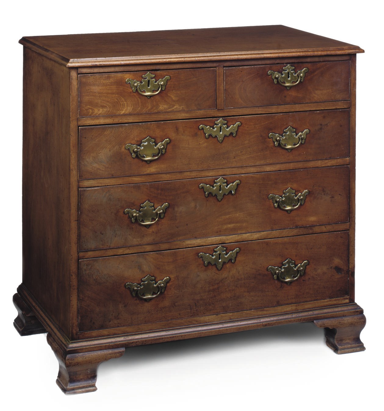 A GEORGE II MAHOGANY CHEST