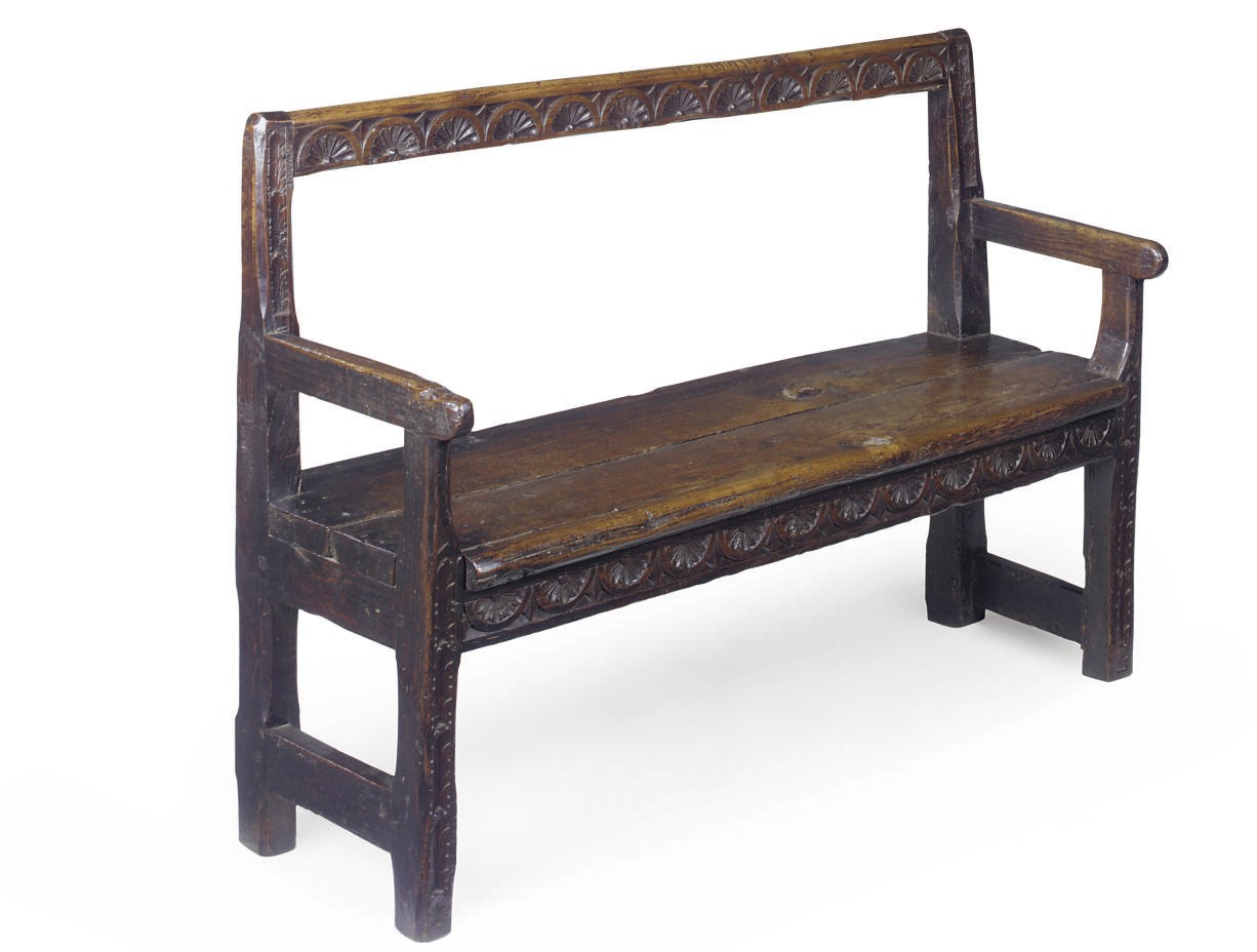 AN OAK BENCH