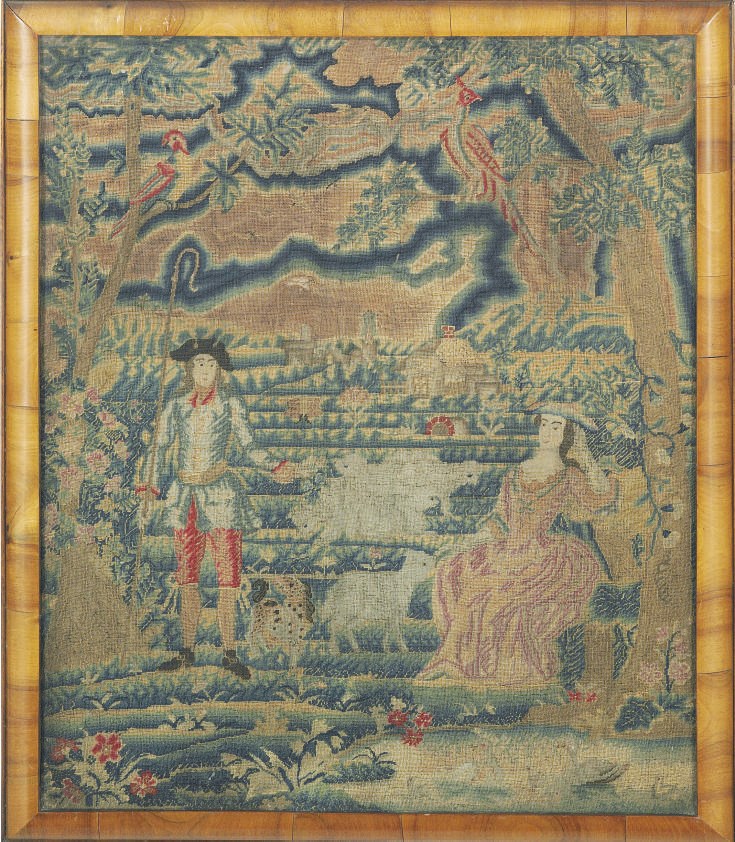 A GEORGIAN NEEDLEWORK PICTURE, CIRCA 1740-1760