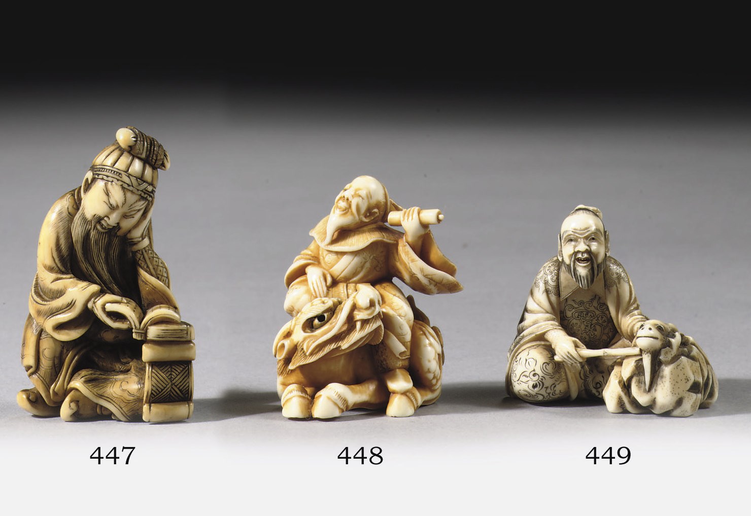 An ivory netsuke