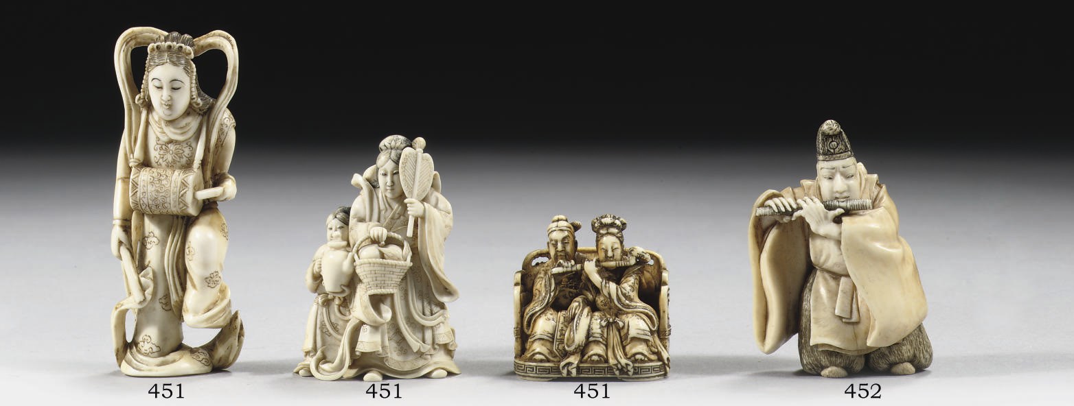 An ivory netsuke