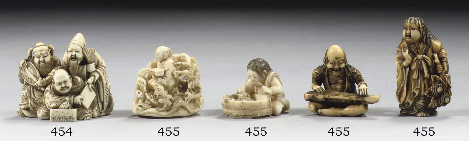 An ivory netsuke