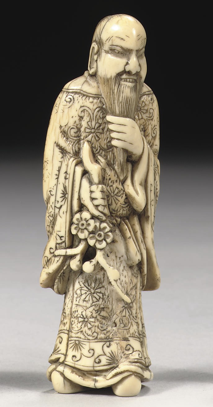 An ivory netsuke