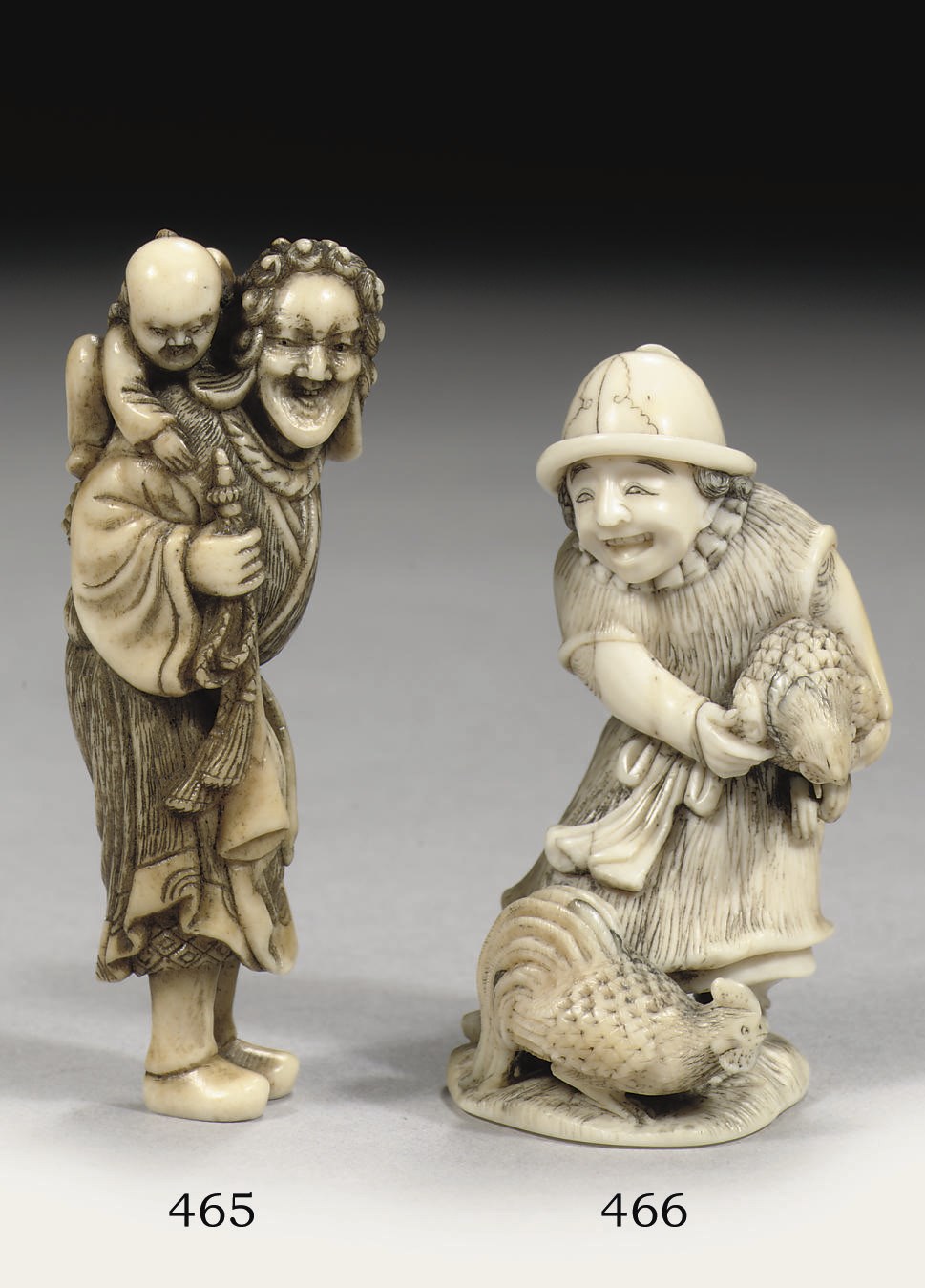 An ivory netsuke