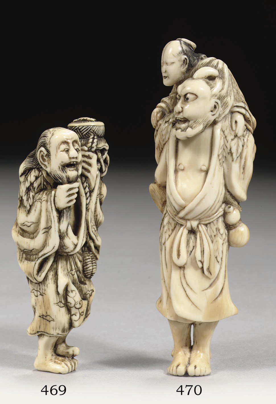 An ivory netsuke