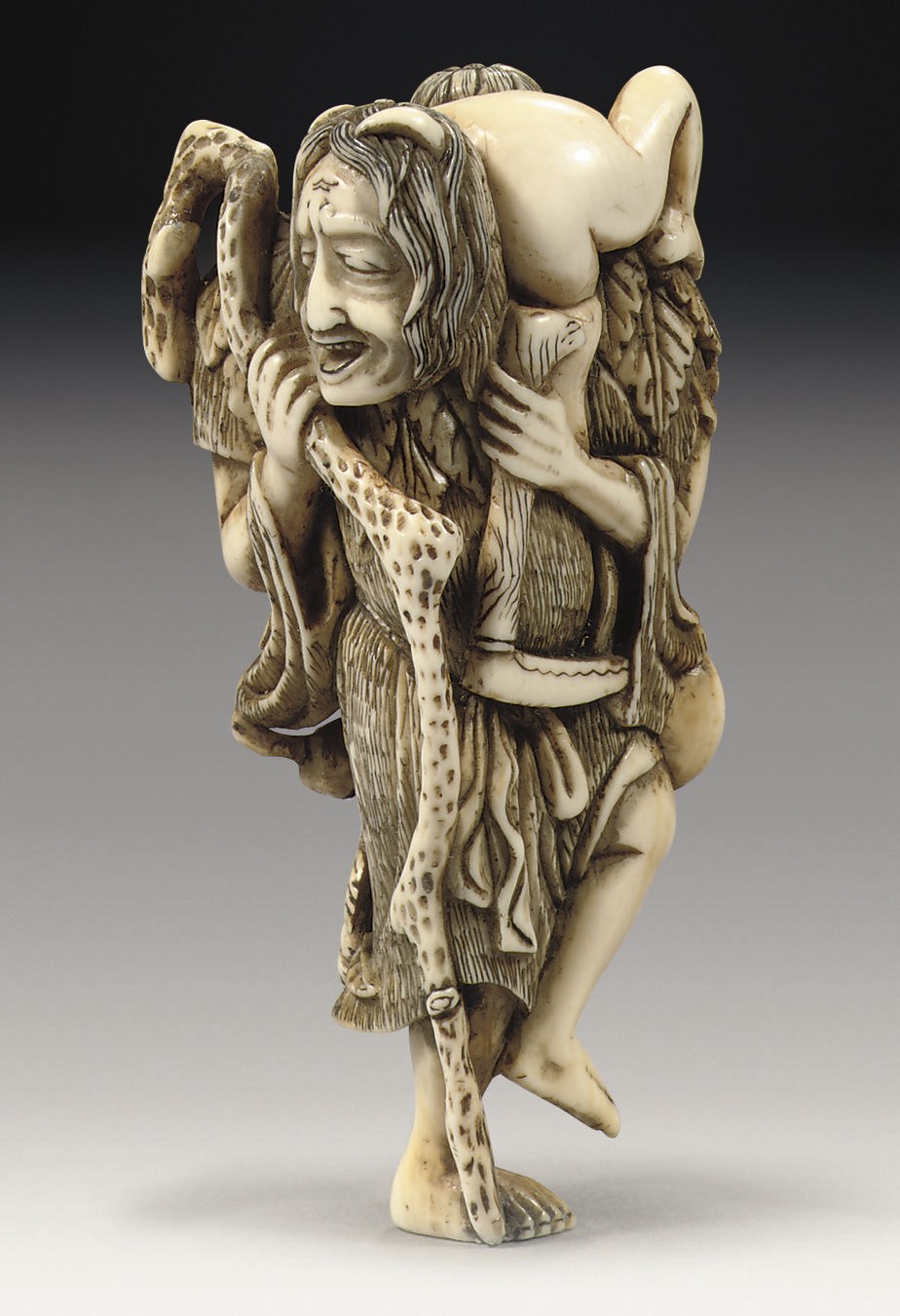 An ivory netsuke