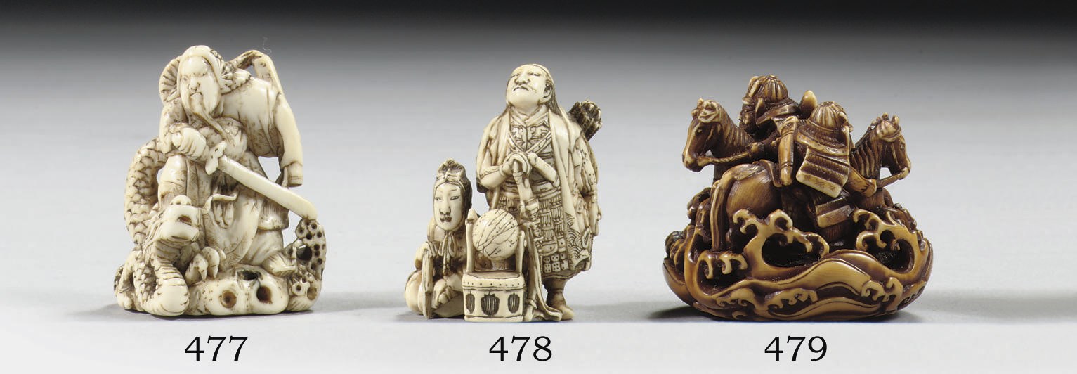 An ivory netsuke