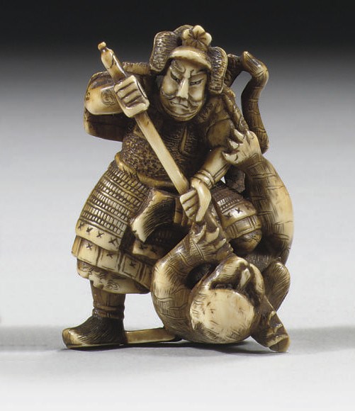 An ivory netsuke