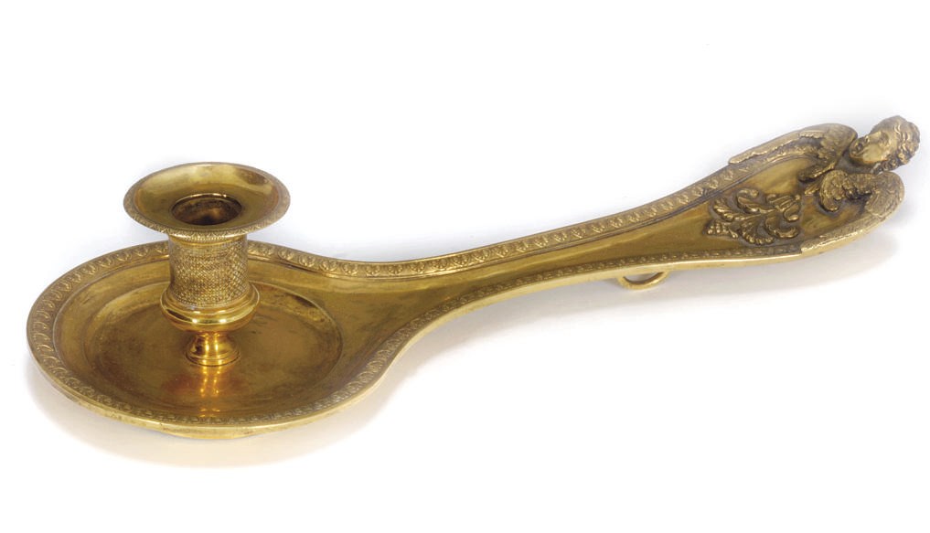 An Italian silver-gilt chamberstick