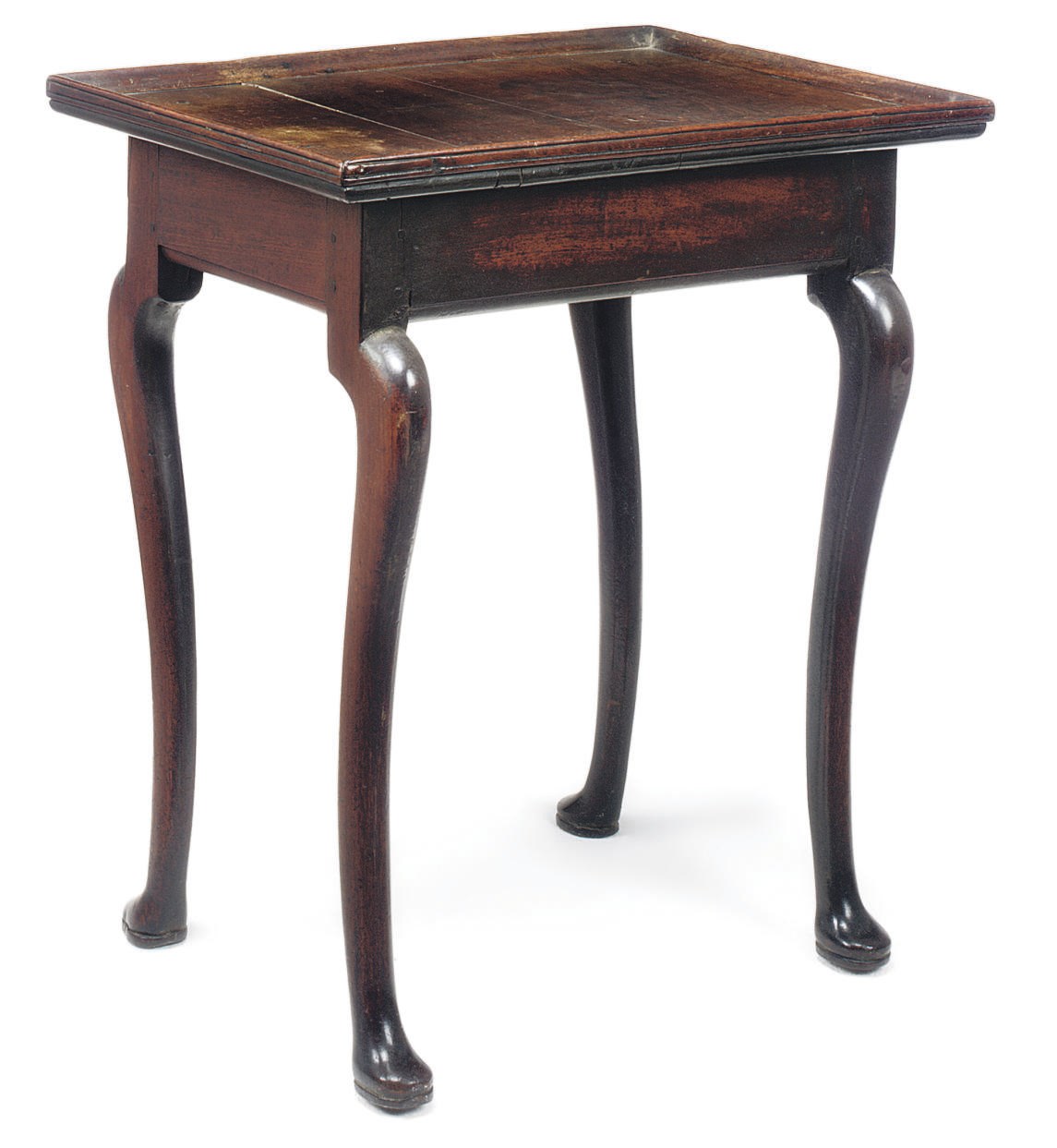 A GEORGE II MAHOGANY TRAY-TOP CENTRE TABLE