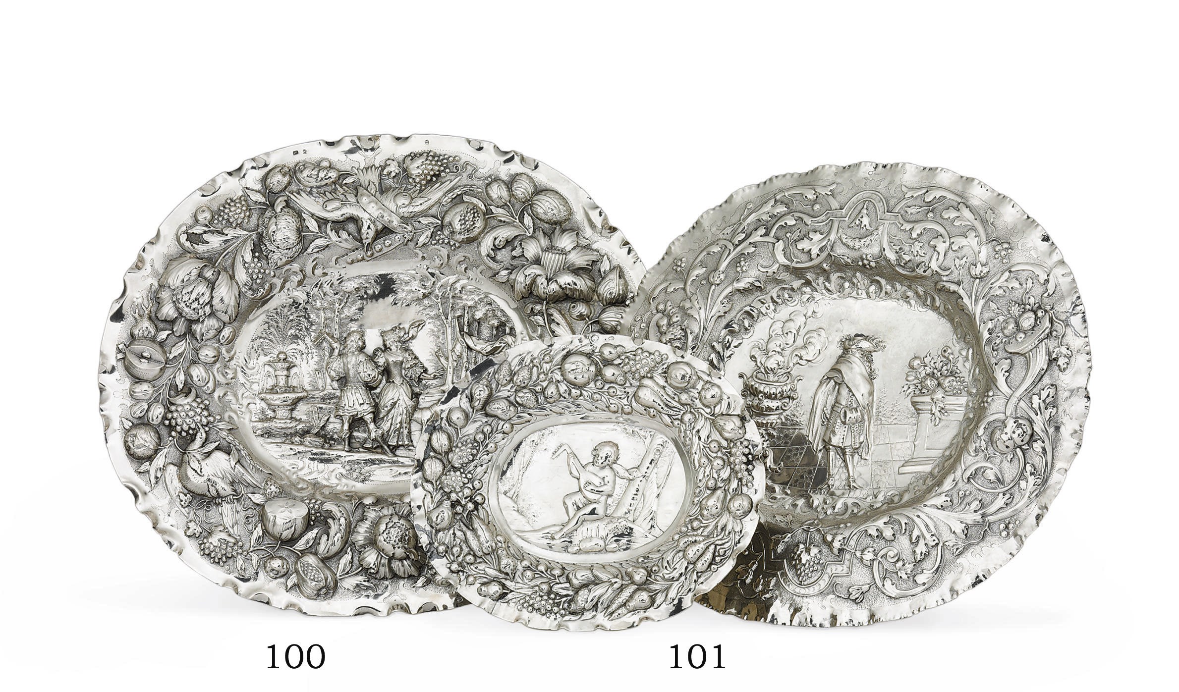 A GERMAN SILVER PLAQUE