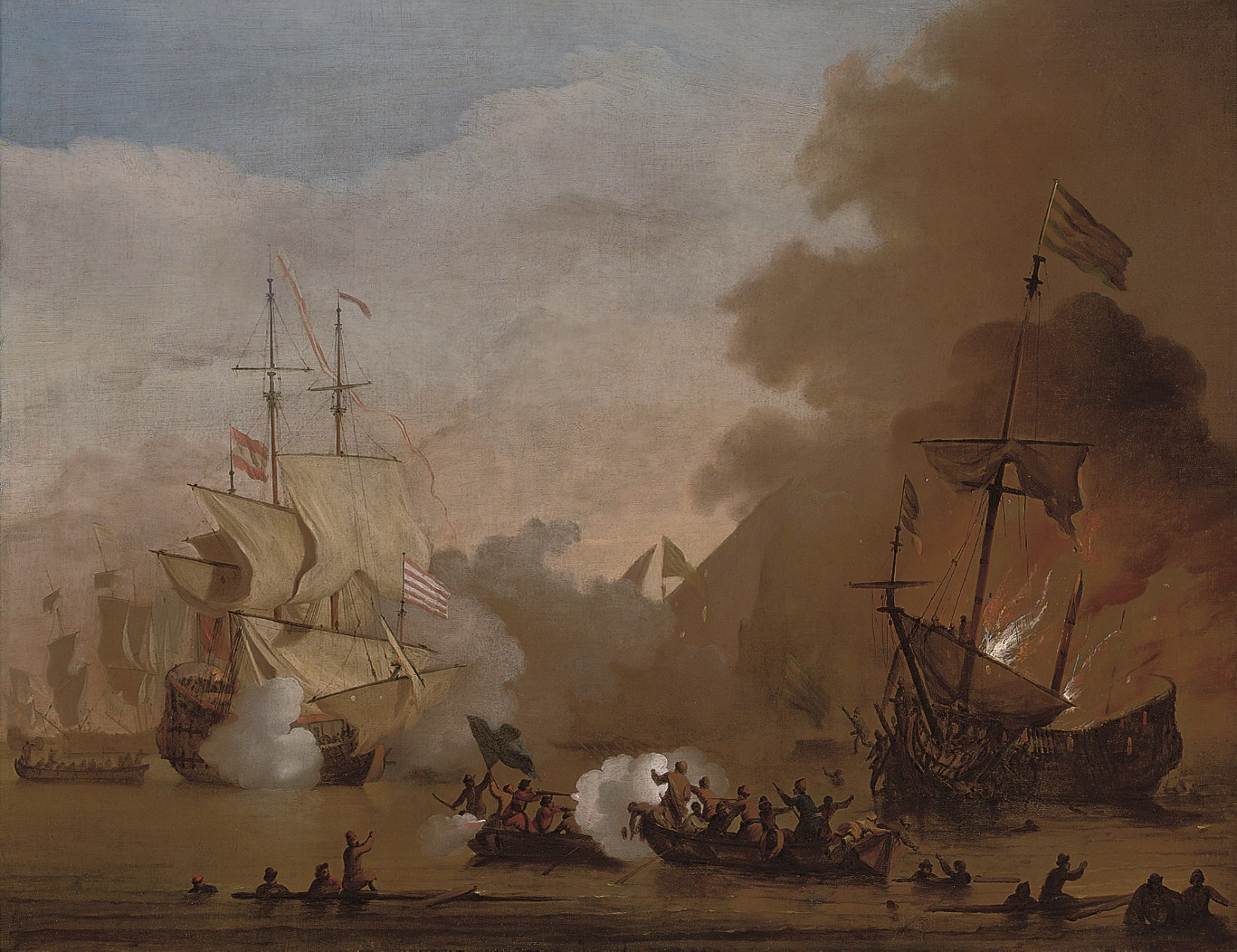Studio of Willem van de Velde, the Younger (Leiden 1633 - 1707 London)