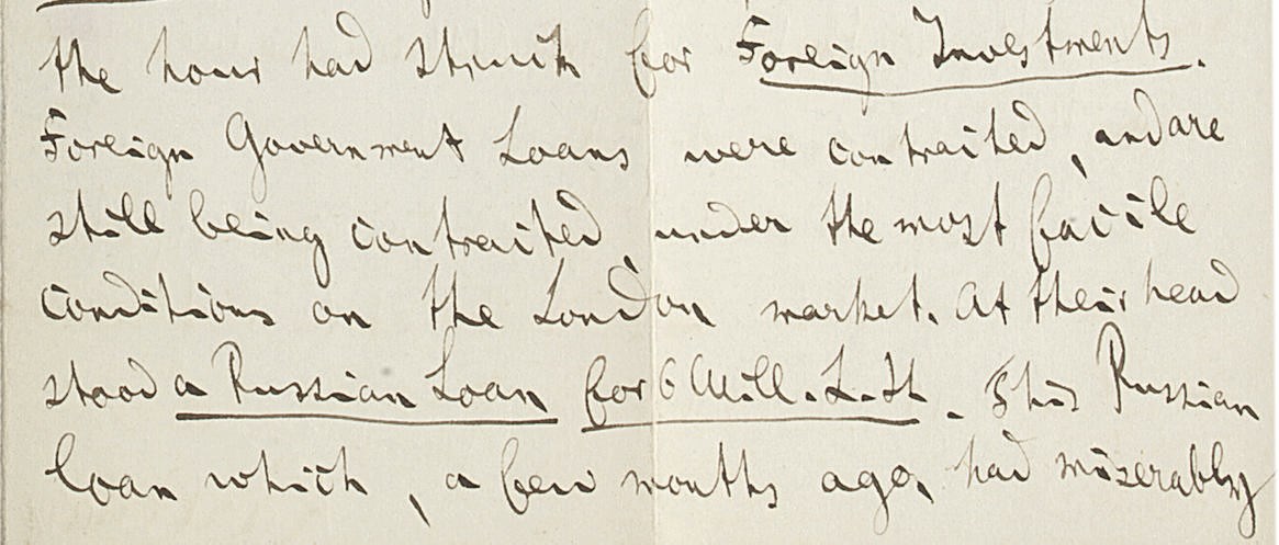 MARX, Karl (1818-1883). Three autograph letters signed ('Karl Marx' and once 'K. Marx') to Collet Dobson Collet, London, 2-19 November 1868, in English, together 10½ pages, 8vo (180 x 114mm), on bifolia, on paper with blind stamped emblem of eggs in a nest (minor soiling at folds, letter of 19 November with lower half of last page cut away, including concluding lines of postscript), one envelope, postmarked 20 November 1868 (soiled).