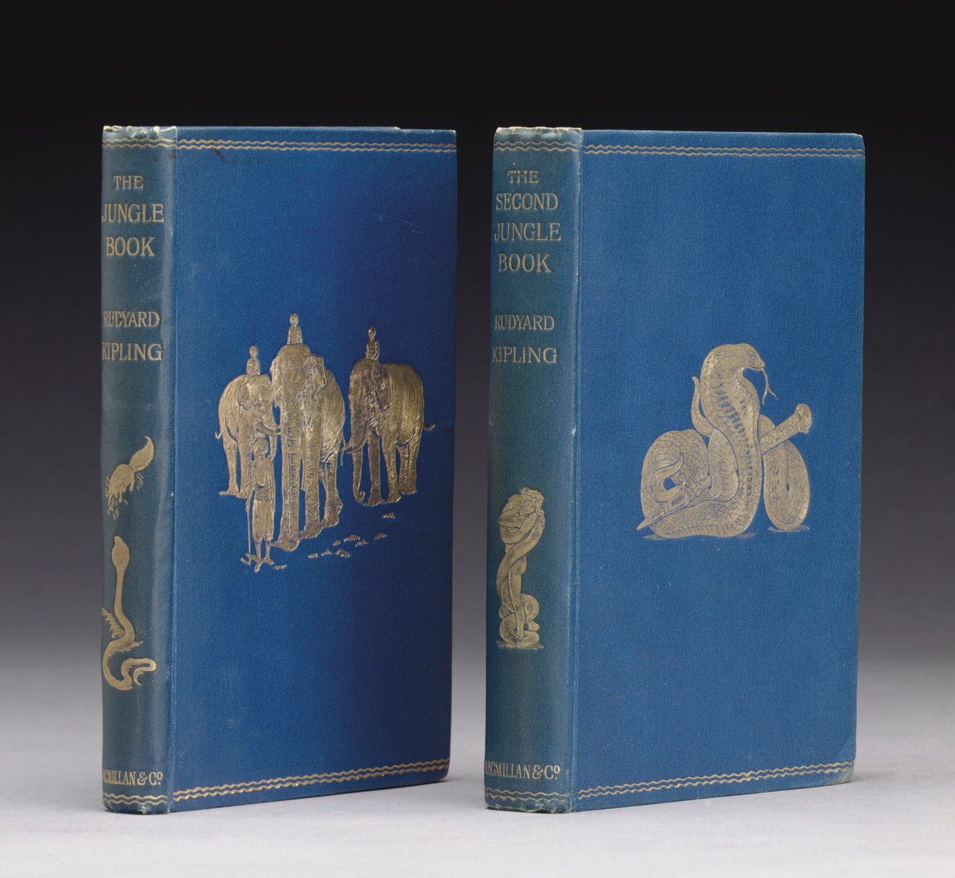 KIPLING, Rudyard (1865-1936). The Jungle Book. -- The Second Jungle Book. London and New York: Macmillan and Co., 1894 and 1895.