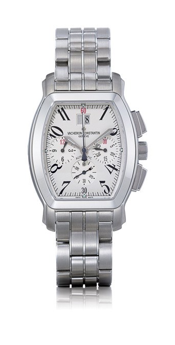 VACHERON CONSTANTIN, "ROYAL EAGLE"

STAINLESS STEEL SELF-WINDING TONNEAU-SHAPED CHRONOGRAPH BRACELET WATCH WITH DATE DISPLAY
