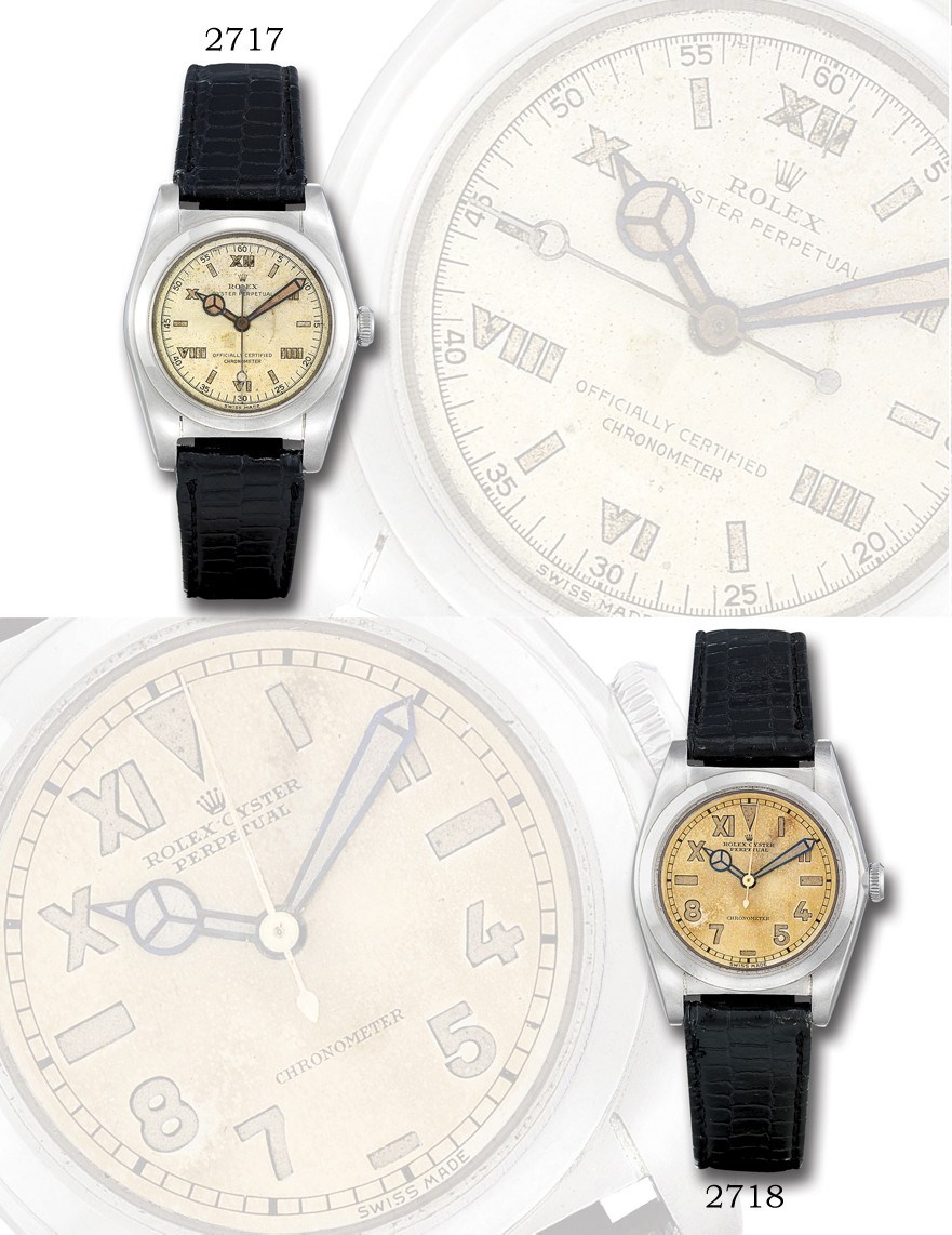 ROLEX, "OYSTER PERPETUAL" BUBBLE BACK REF. 2940

STAINLESS STEEL SELF-WINDING WRISTWATCH WITH SWEEP SECONDS