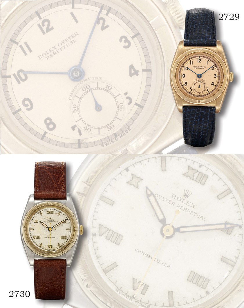 ROLEX, "OYSTER PERPETUAL CHRONOMETRE" BUBBLE BACK REF. 3372

14K GOLD SELF-WINDING WRISTWATCH WITH SMALL SECONDS
