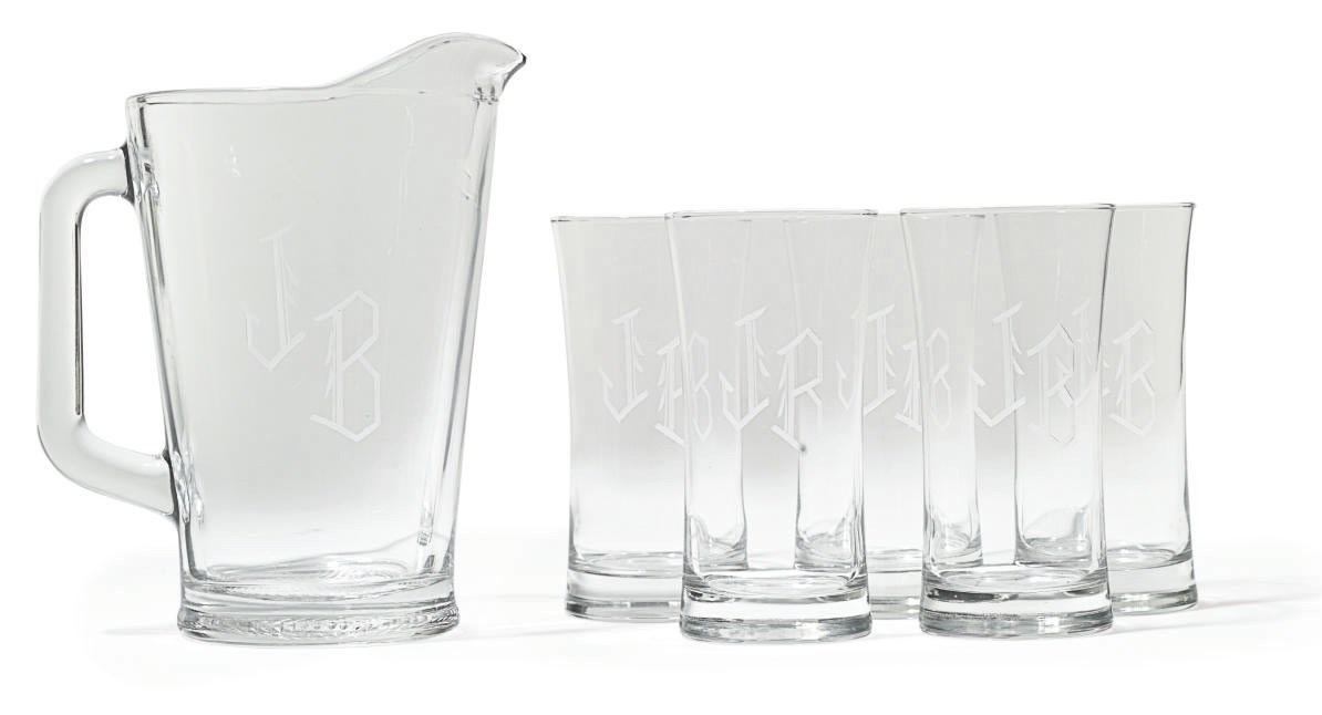 JB Pitcher and Glasses