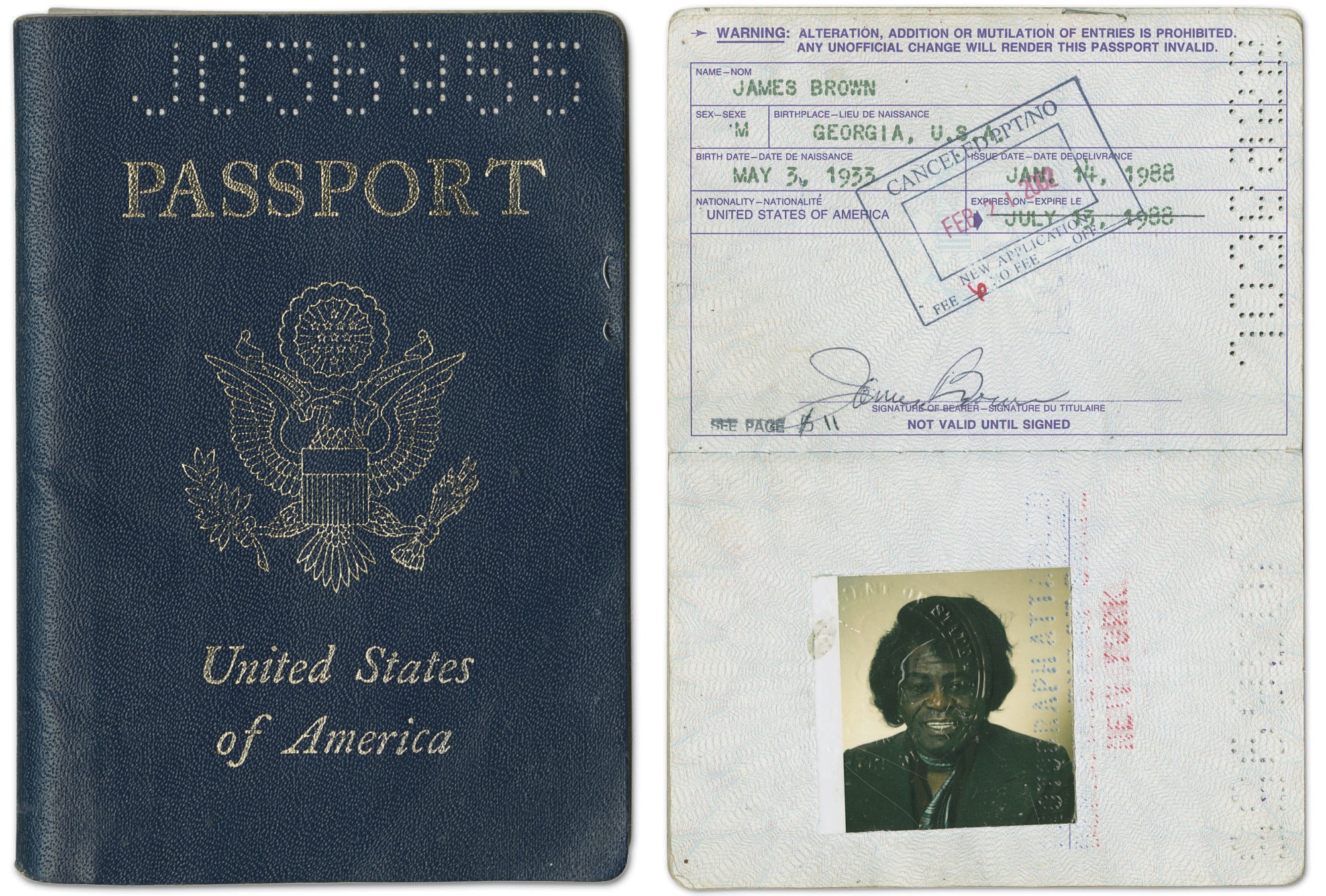 James Brown Passport