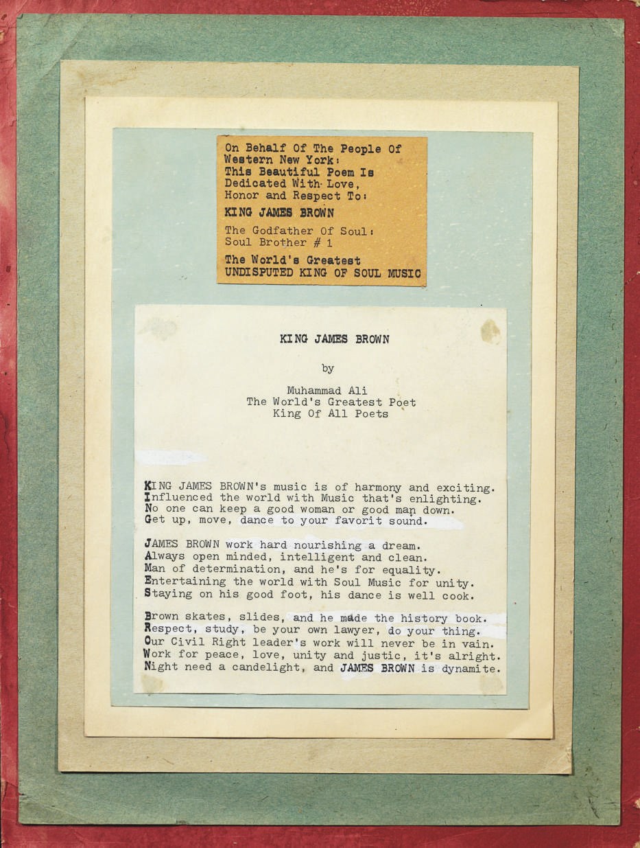 Muhammad Ali Poem to James Brown
