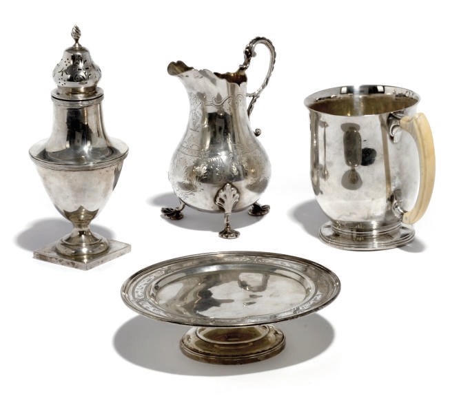 A BRITANNIA STANDARD SILVER MUG