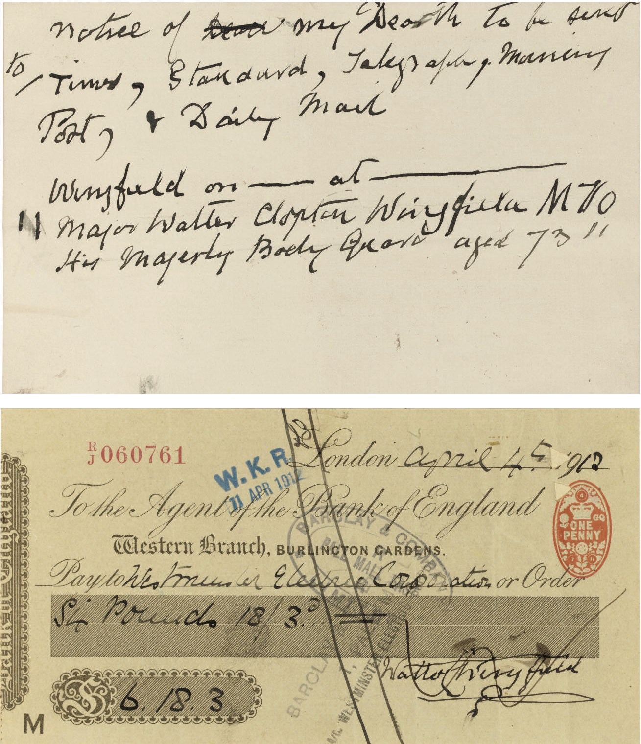 WALTER CLOPTON WINGFIELD