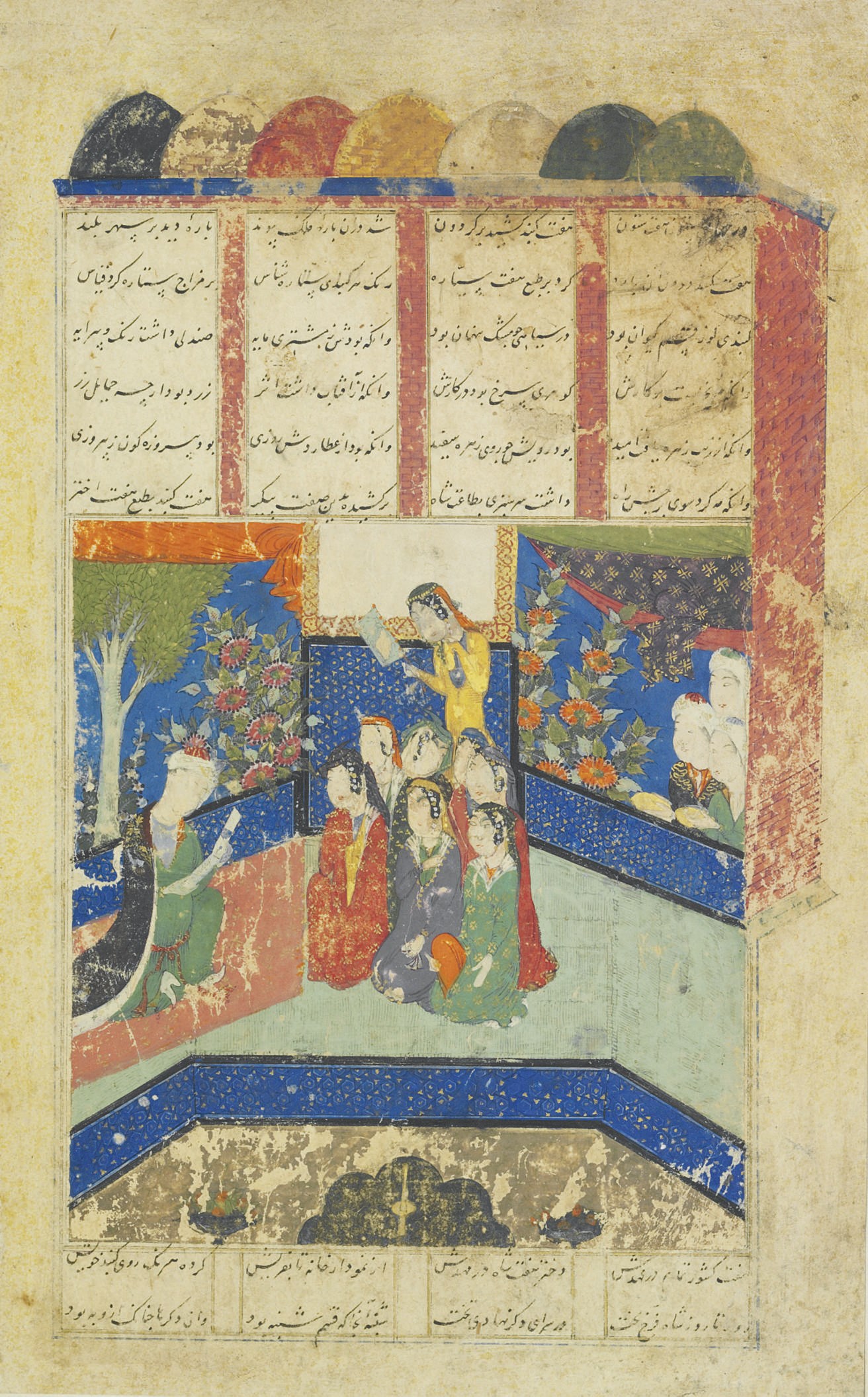 BAHRAM BUILDS SEVEN PAVILIONS FOR THE SEVEN PRINCESSES