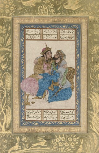 A GROUP OF FIVE SAFAVID AND QAJAR STYLE MINIATURES, 19TH AND 20TH CENTURY