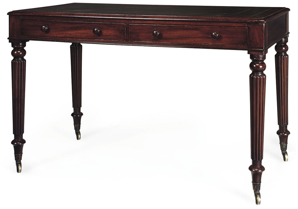 A VICTORIAN MAHOGANY LIBRARY TABLE