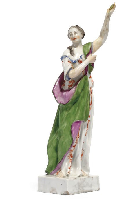 A KLOSTER VEILSDORF FIGURE OF A GODDESS
