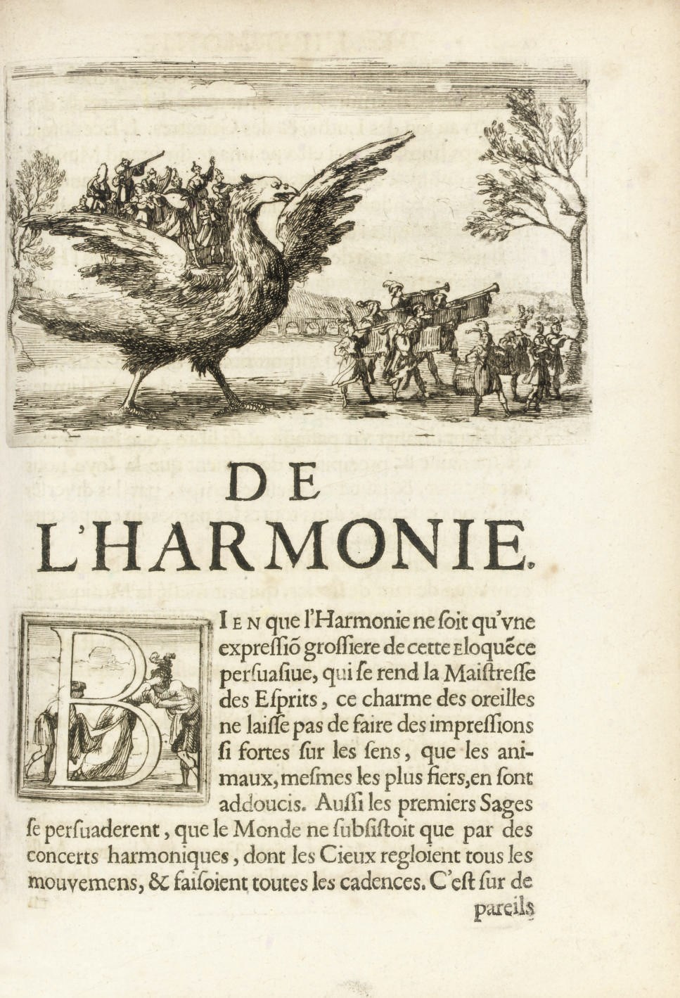 [MENESTRIER, Claude-François (1631-1705)].  Traité des tournois, ioustes, carrousels, et autres spectacles publics. Lyon: Jacques Muguet, 1669. 4° (243 x 183mm). Large printer's device on title, 22 engravings of tournaments and festivities, some repeated, engraved historiated initials (lower corner [par]4 repaired with loss of a few letters on verso, 2 small holes in A4 closed, final leaf with repair on verso, some light browning, spotted, ?bookplate partly torn away from verso of title). Contemporary boards, morocco lettering-piece (extremities a little rubbed), modern slipcase.