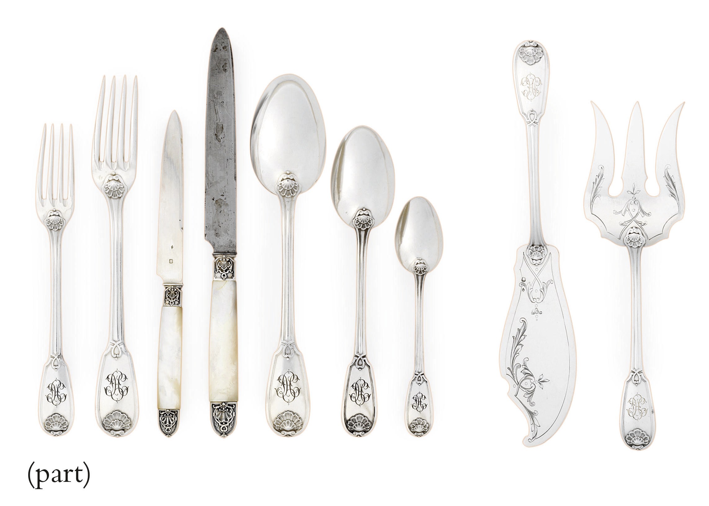 A FRENCH SILVER TABLE-SERVICE