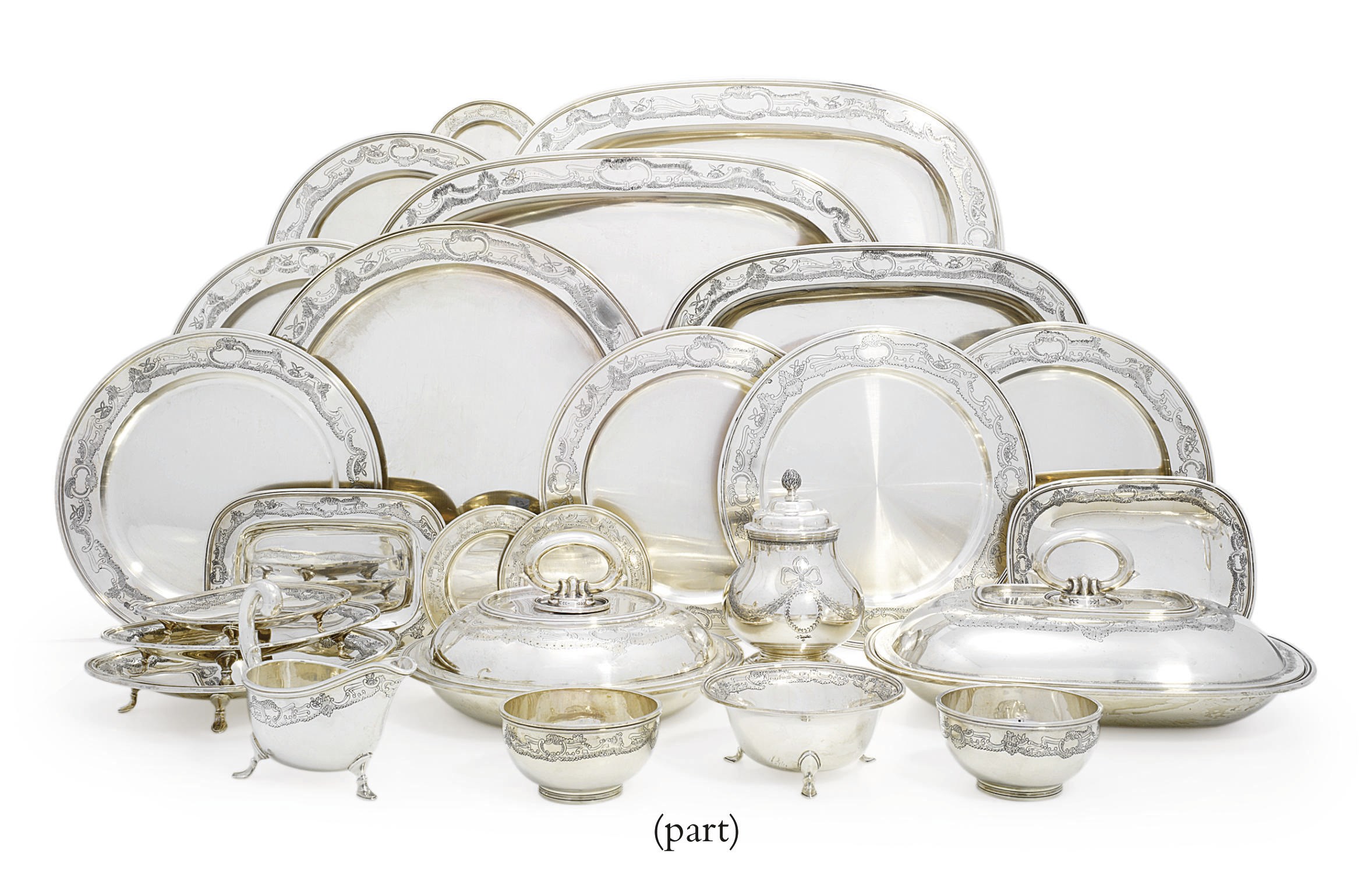 A PORTUGUESE SILVER DINNER-SERVICE