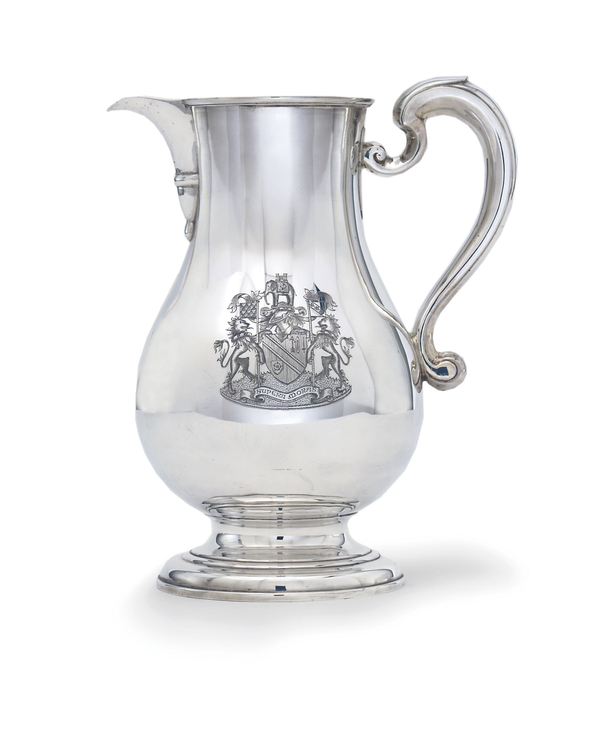 AN ELIZABETH II SILVER WATER-JUG