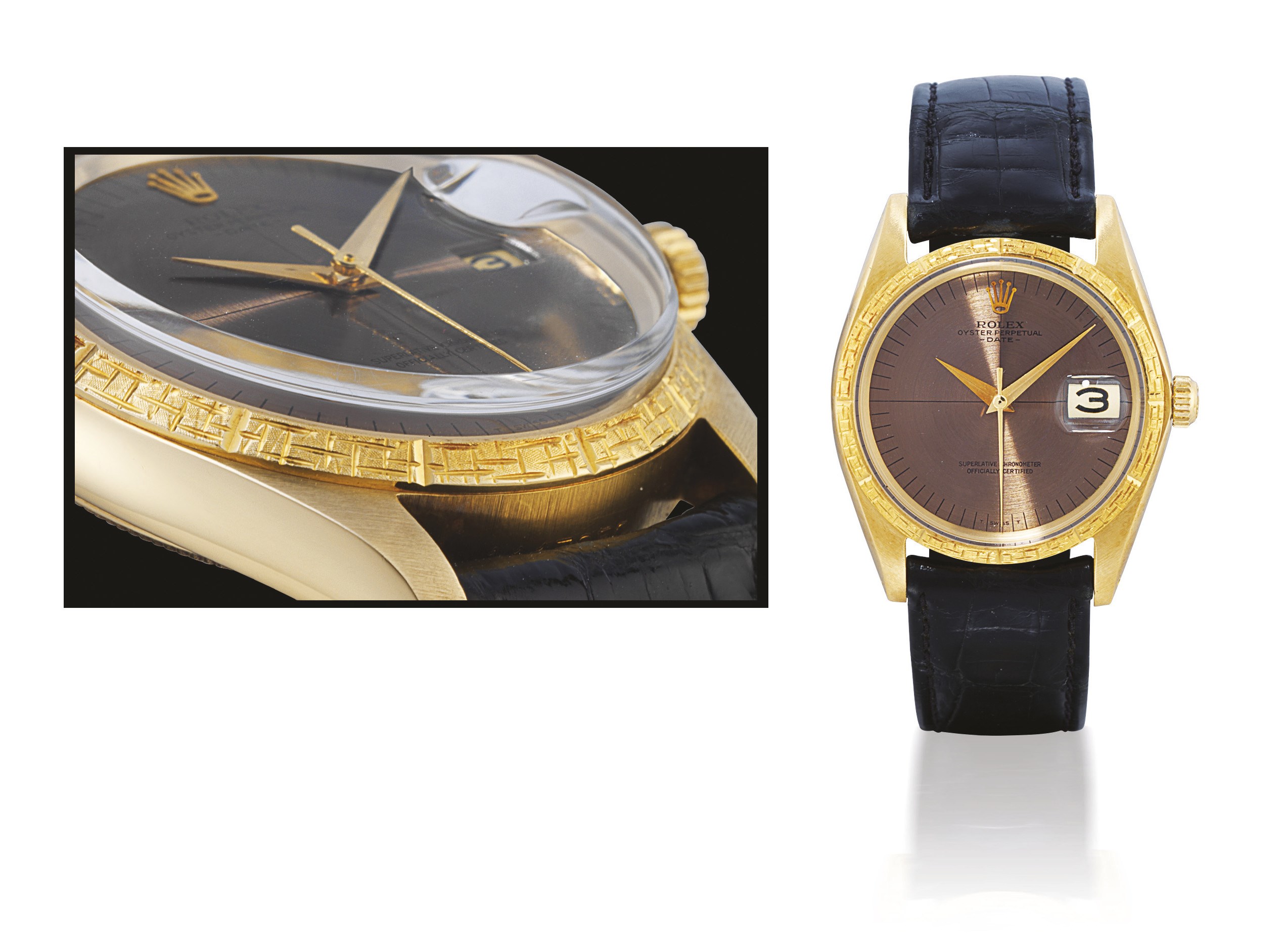 ROLEX, "DATE" REF. 1506

GOLD AUTOMATIC WRISTWATCH WITH DATE DISPLAY