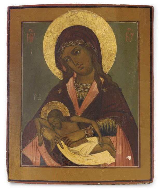 THE MOTHER OF GOD LAMENTING OVER THE BODY OF CHRIST