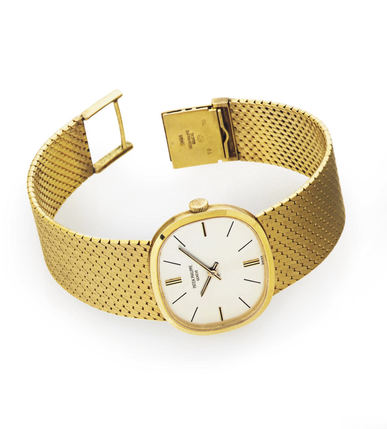 PATEK PHILIPPE. AN 18K GOLD BRACELET WATCH