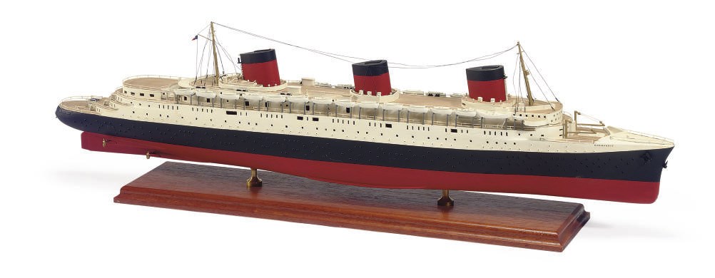 A model of the S.S. Normandie