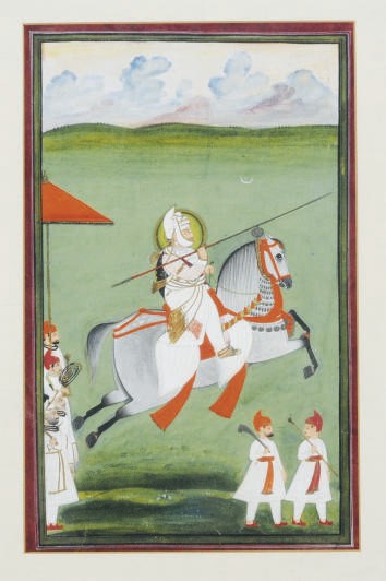 A GROUP OF THREE INDIAN MINIATURE PORTRAITS,