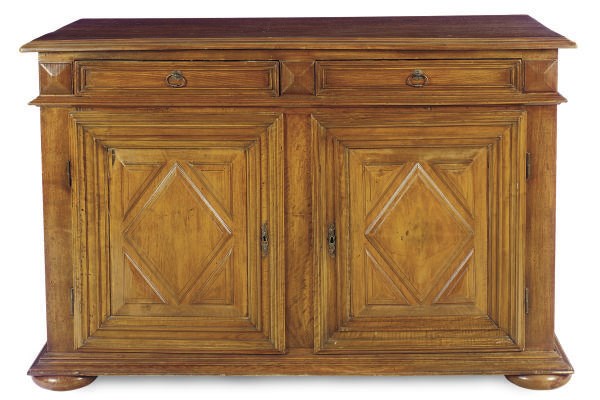 A CONTINENTAL WALNUT BUFFET,