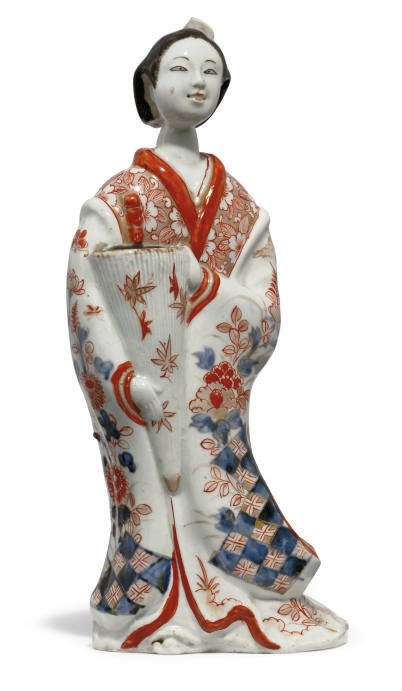 A JAPANESE IMARI HANAIKE WALL VASE